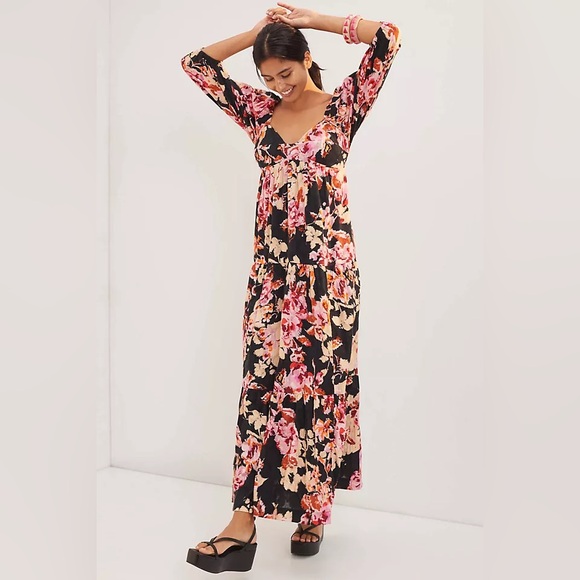 ANTHROPOLOGIE Blossom Maxi Dress - Picture 2 of 9